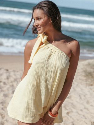Miffy One Shoulder Romper - Yellow