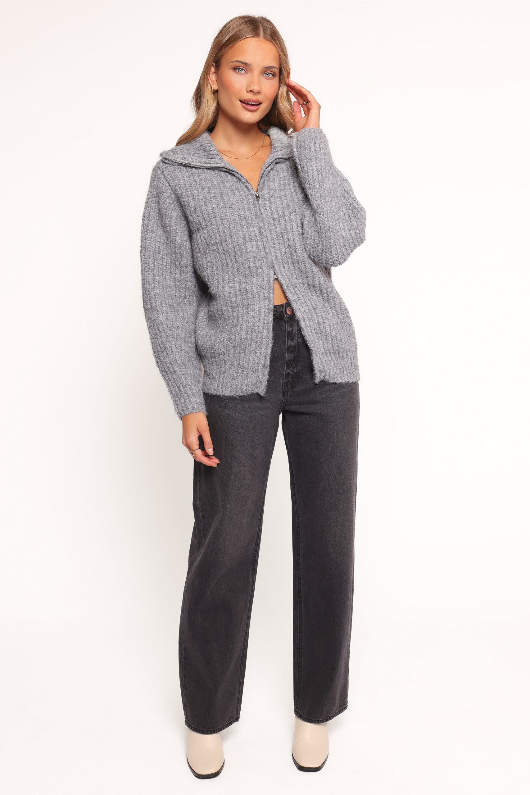 Miffy Zip Through Cardigan - Grey - Image 6