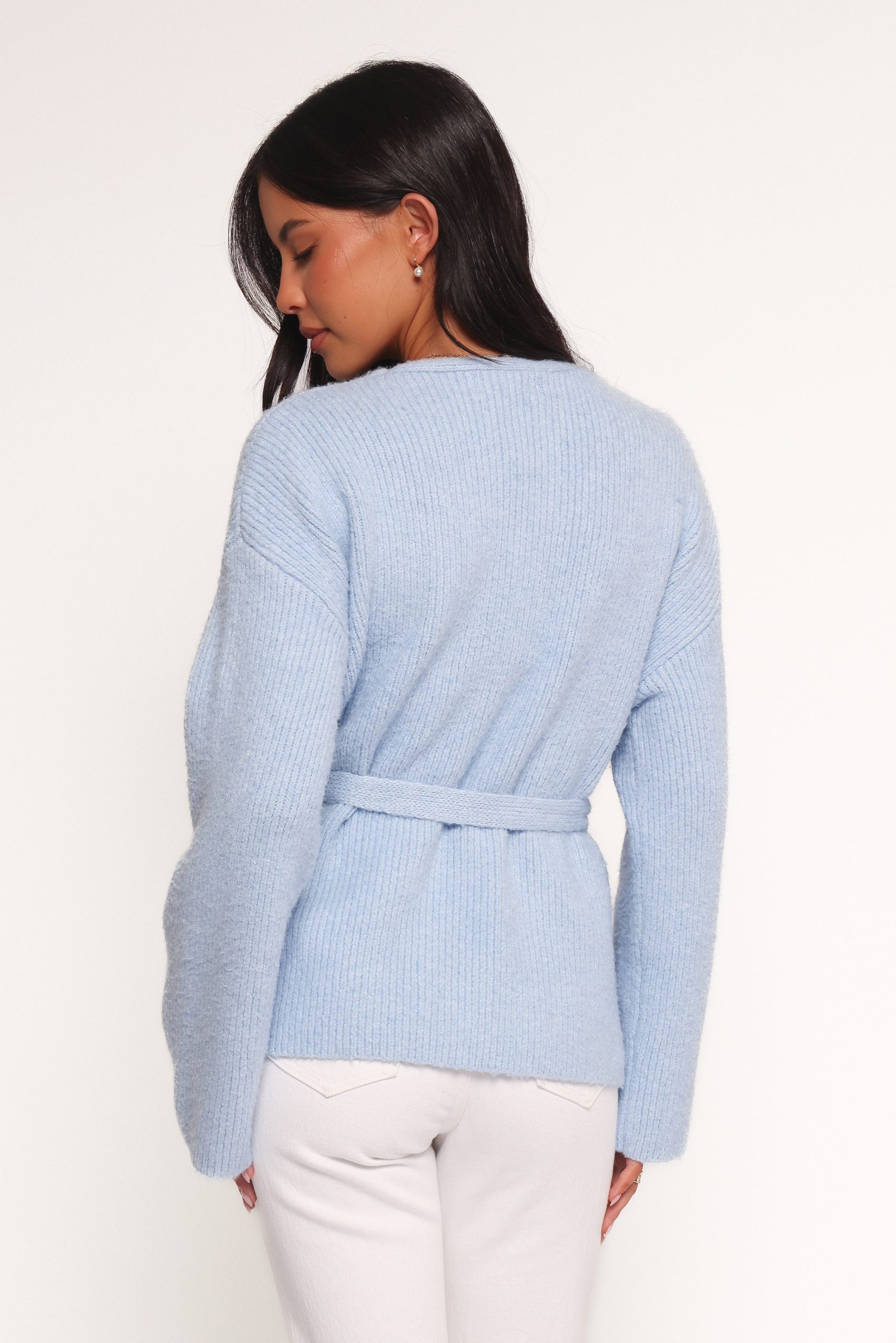 Mika Wrap Cardigan - Blue - Image 4