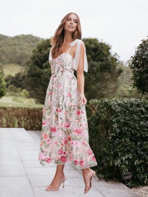 Mirabel Midi Dress - Multi Floral