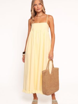 Miuccia Maxi Dress - Butter Yellow