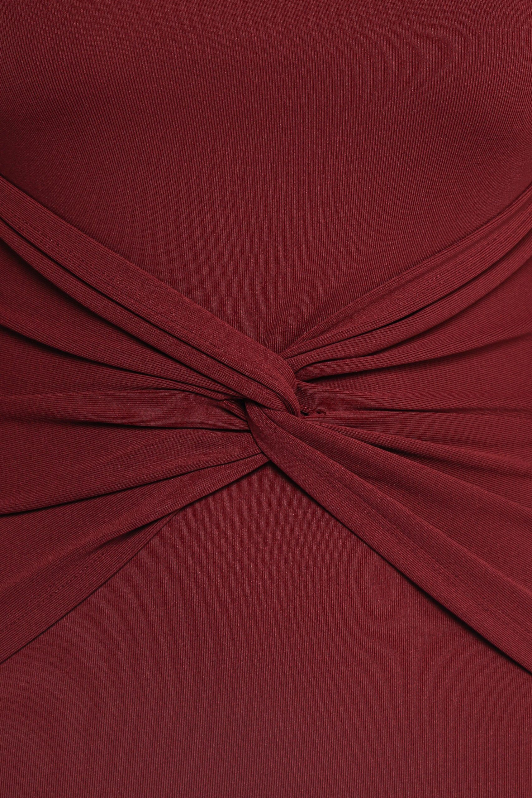 Nash Long Sleeve Dress - Deep Red - Image 8