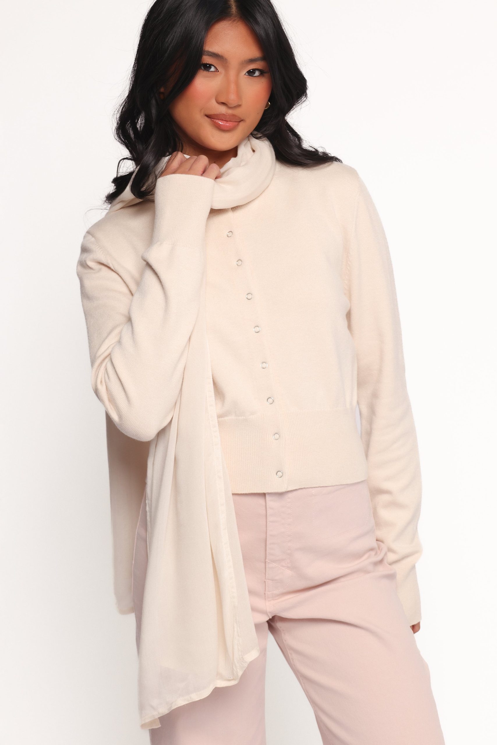 Nerys Scarf - Cream - Image 4