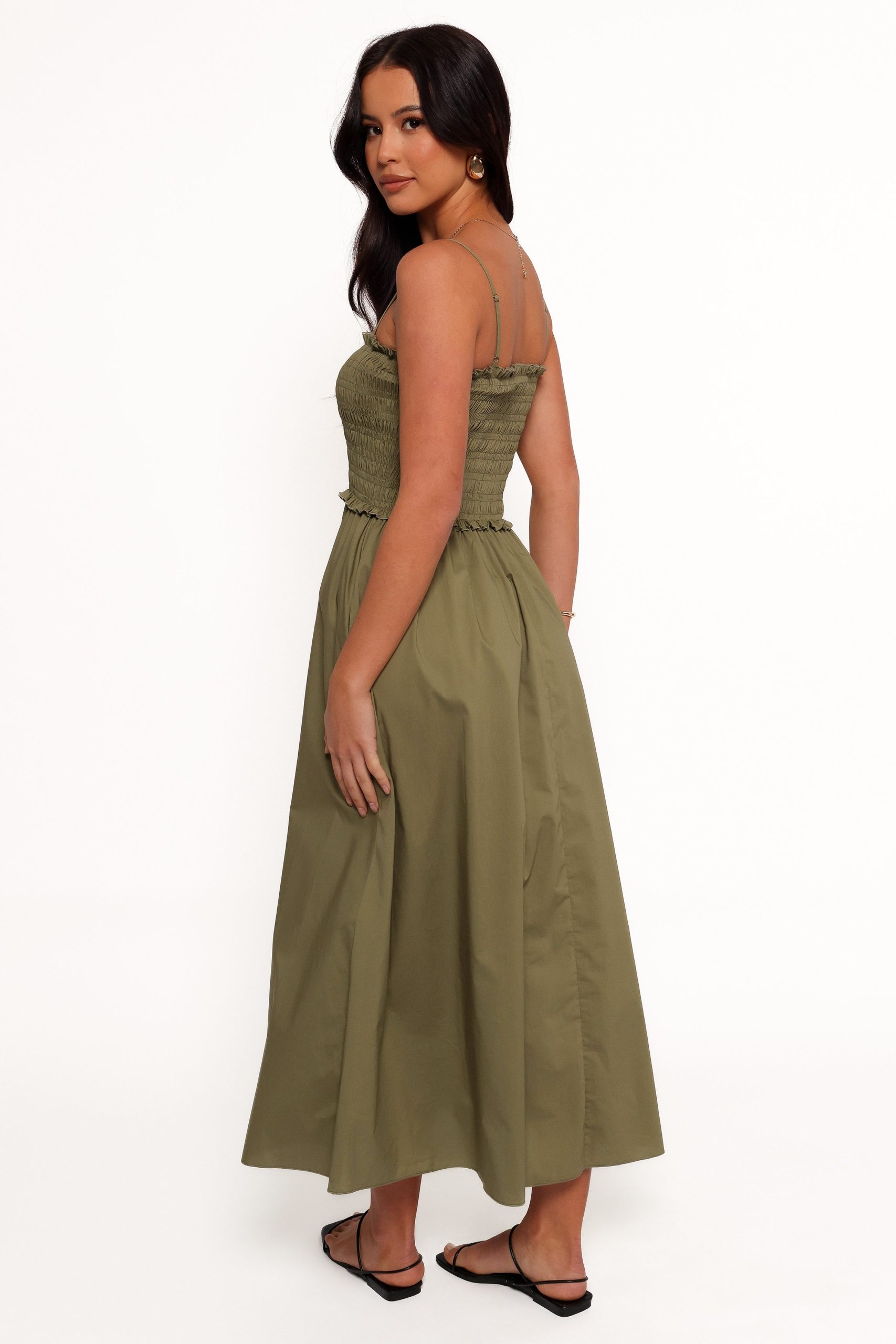 Nigella Maxi Dress - Olive Green - Image 7