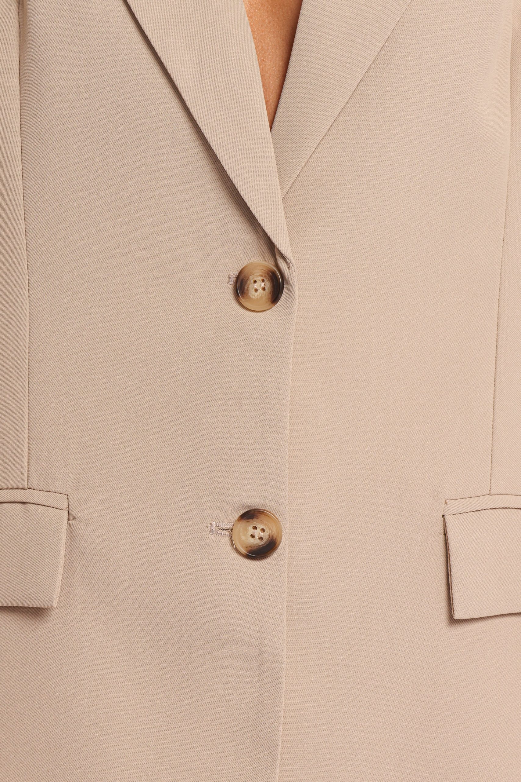 Nora Short Sleeve Blazer - Beige - Image 6