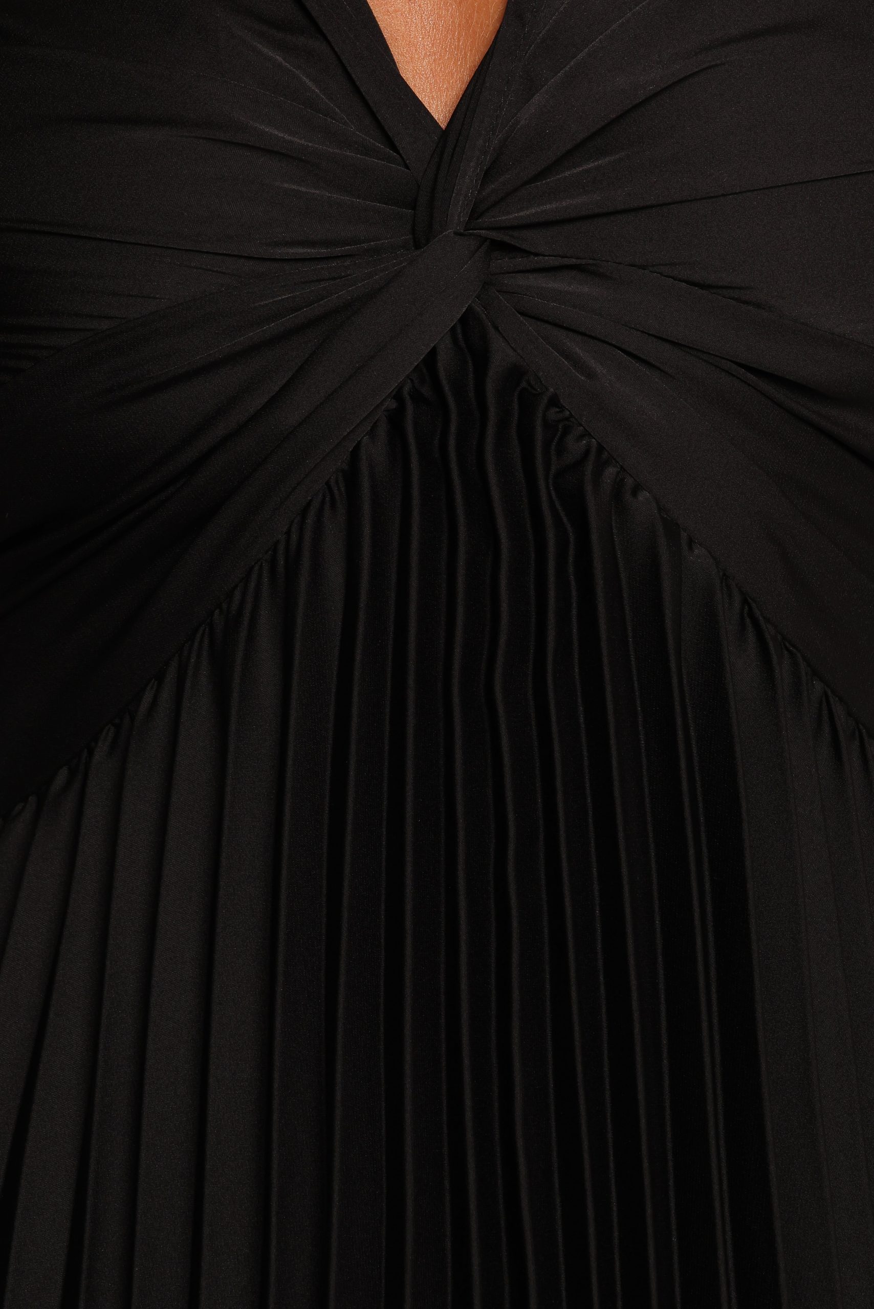 Nova Flutter Sleeve Dress - Black - Image 8