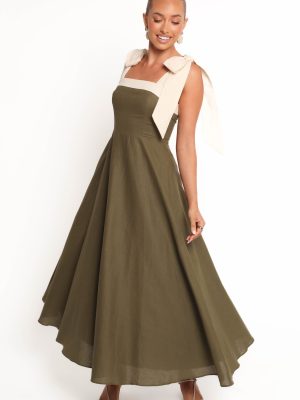 Olinda Midi Dress - Olive
