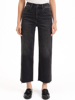 Pleaser Wide Leg Crop Jean - Twilight