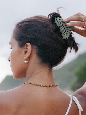 Palm Hair Clip - Green
