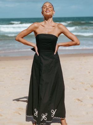 Paola Midi Dress - Black