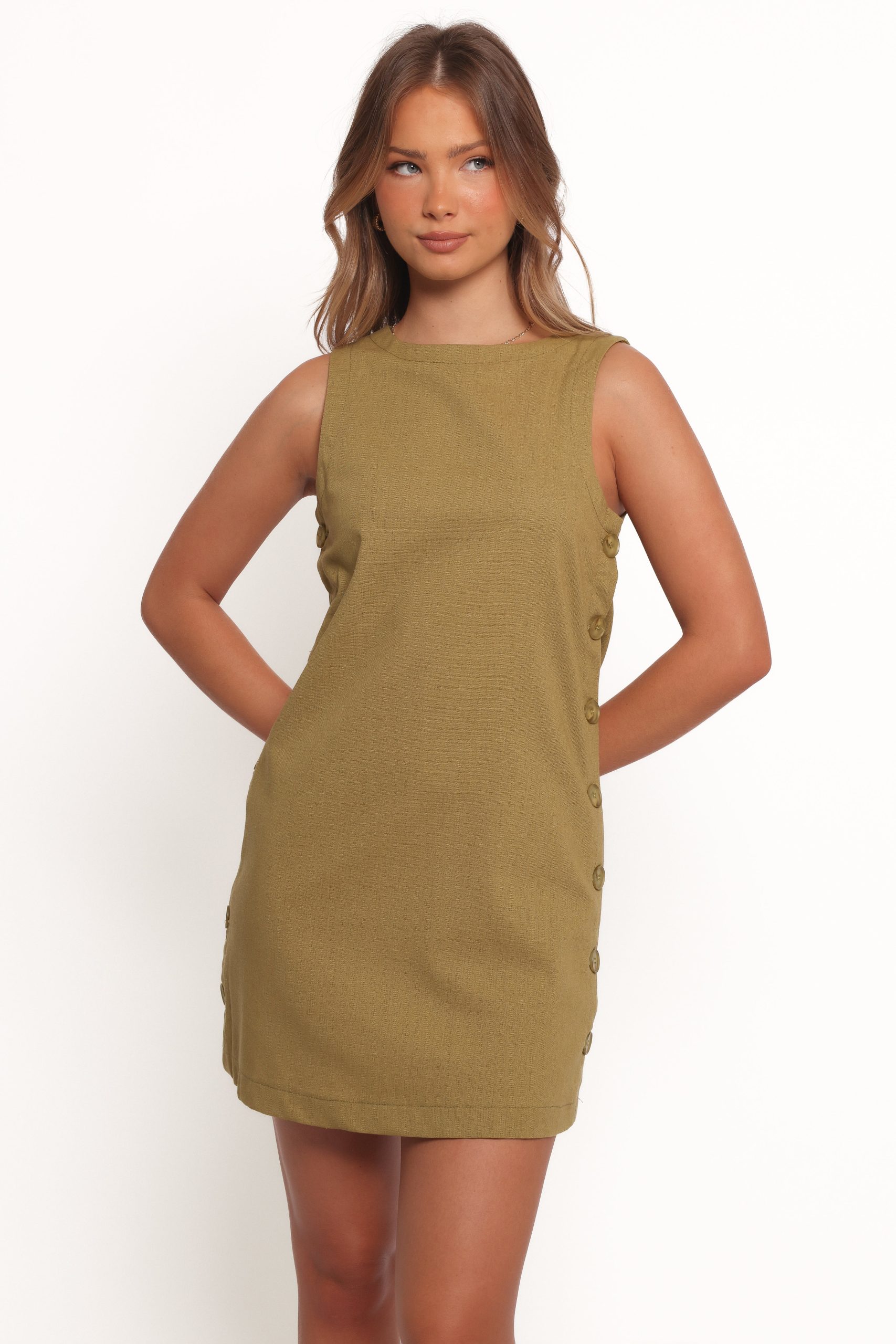 Penelope Mini Dress - Green - Image 5