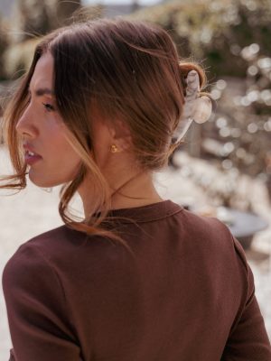 Perle Hairclip - Marble