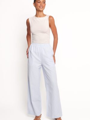 Peyton Striped Pant - Blue