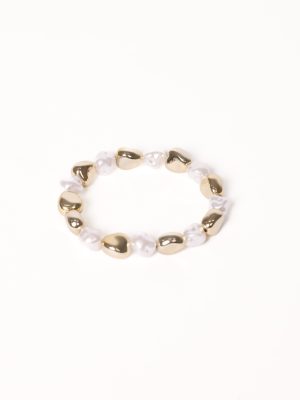 Phoenix Bracelet - Gold/Pearl