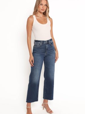 Pleaser Wide Leg Crop Jean - Uptown