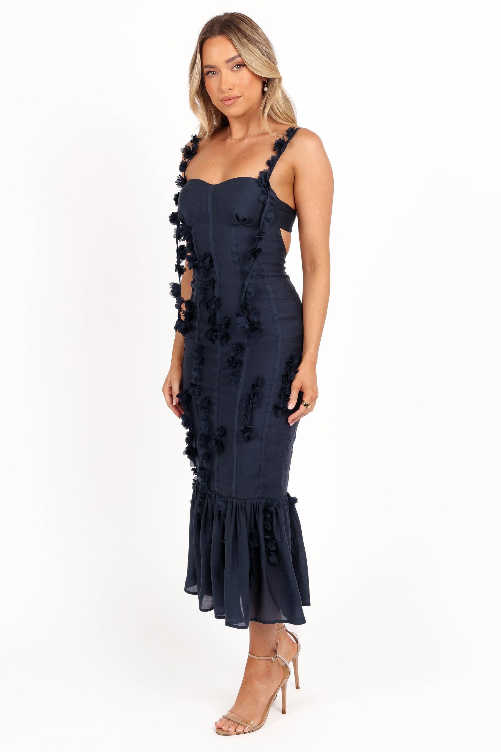 Posedly Midi Dress - Navy - Image 5