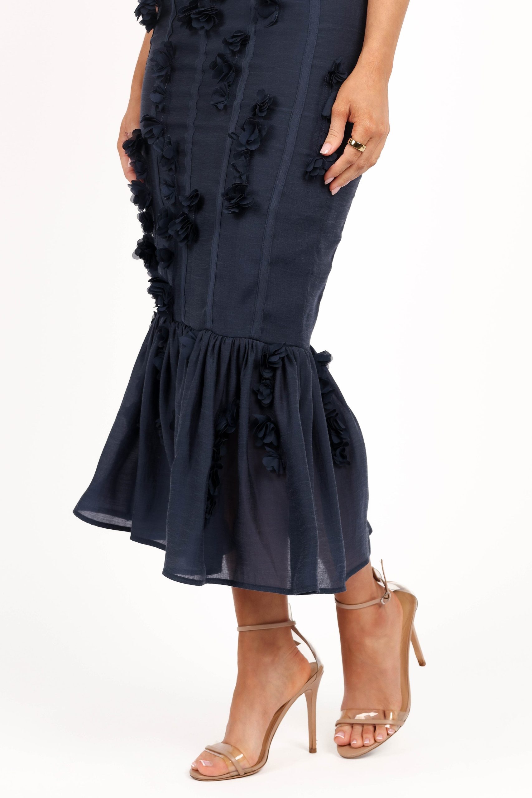 Posedly Midi Dress - Navy - Image 9