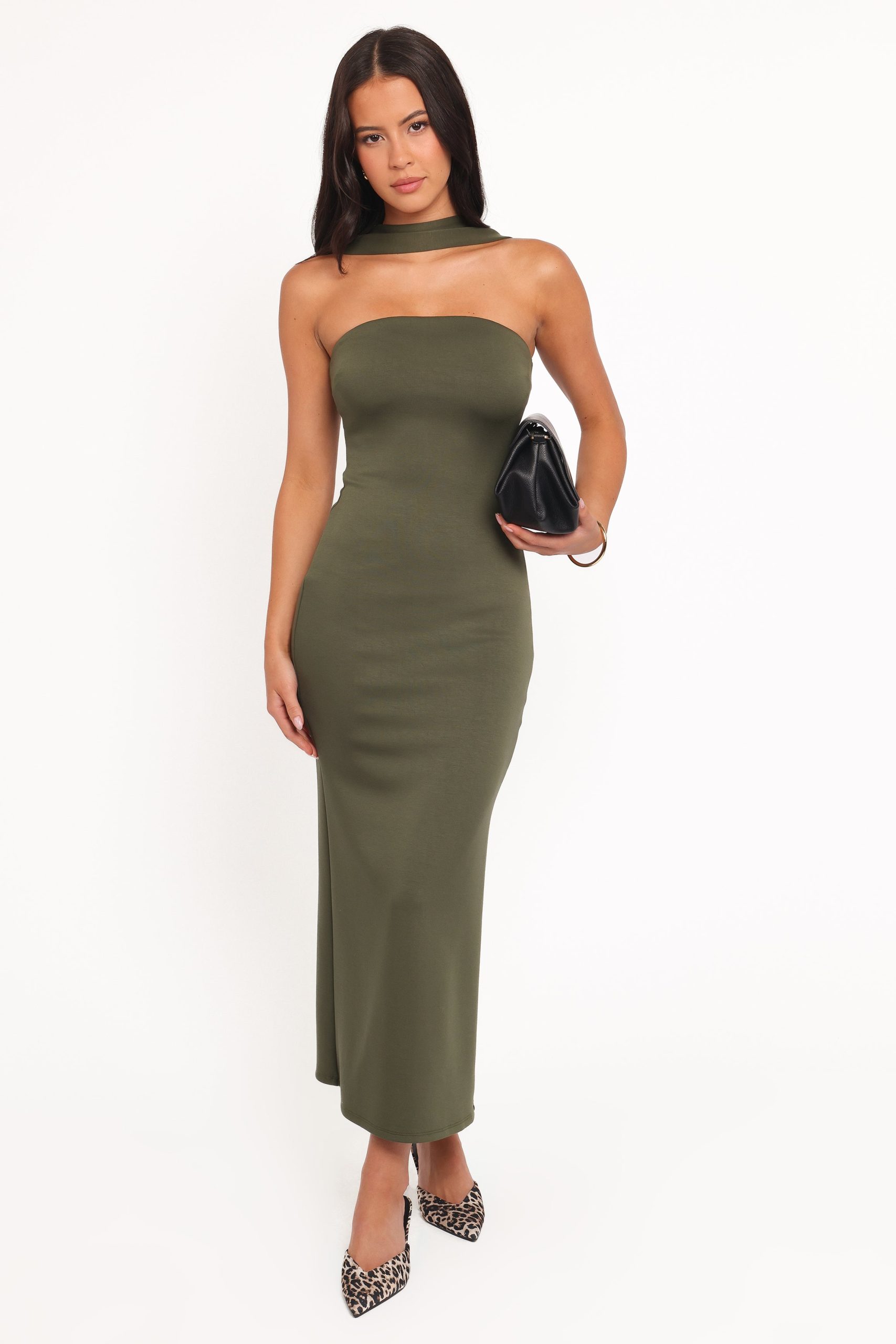 Regan Midi Dress - Olive - Image 2