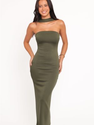 Regan Midi Dress - Olive