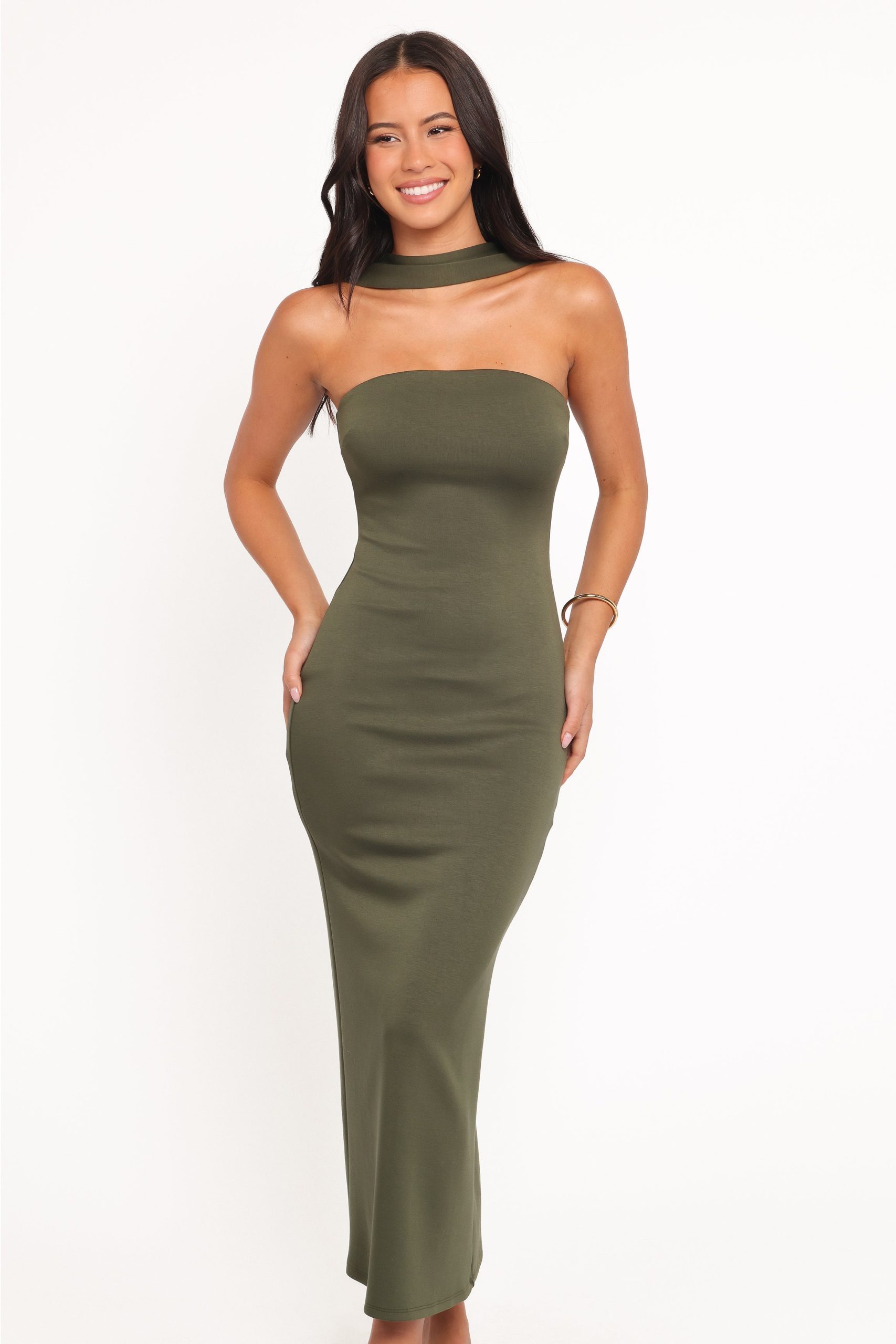 Regan Midi Dress - Olive