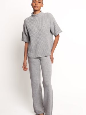 Remii Knit Pant Set - Grey