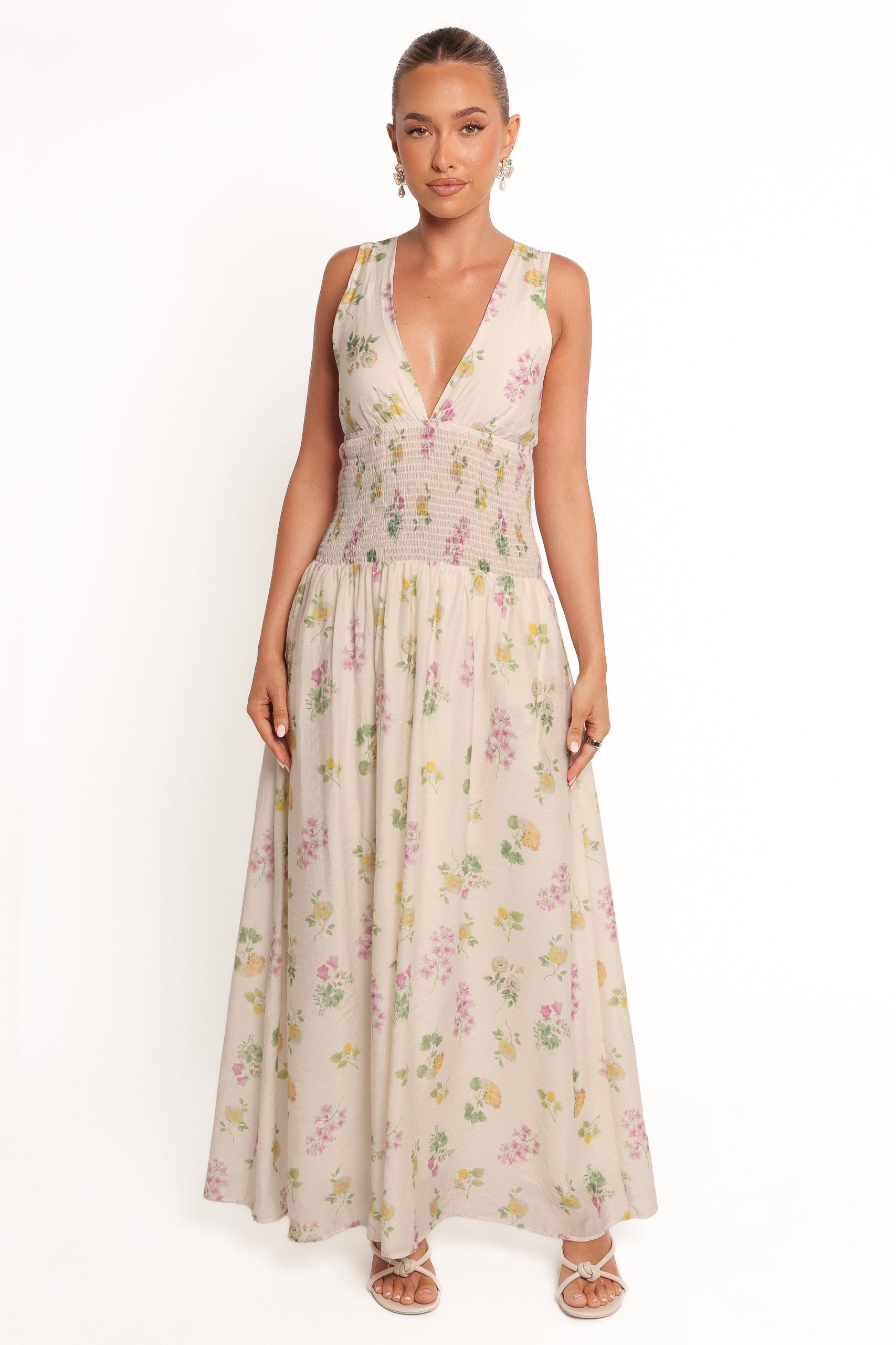 Reverie Maxi Dress - Purple Ditsy Floral - Image 4