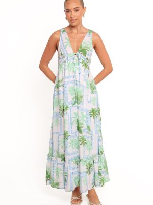 Rhiannon Maxi Dress - Green Multi