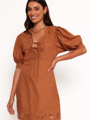 Rhodes Mini Dress - Brown
