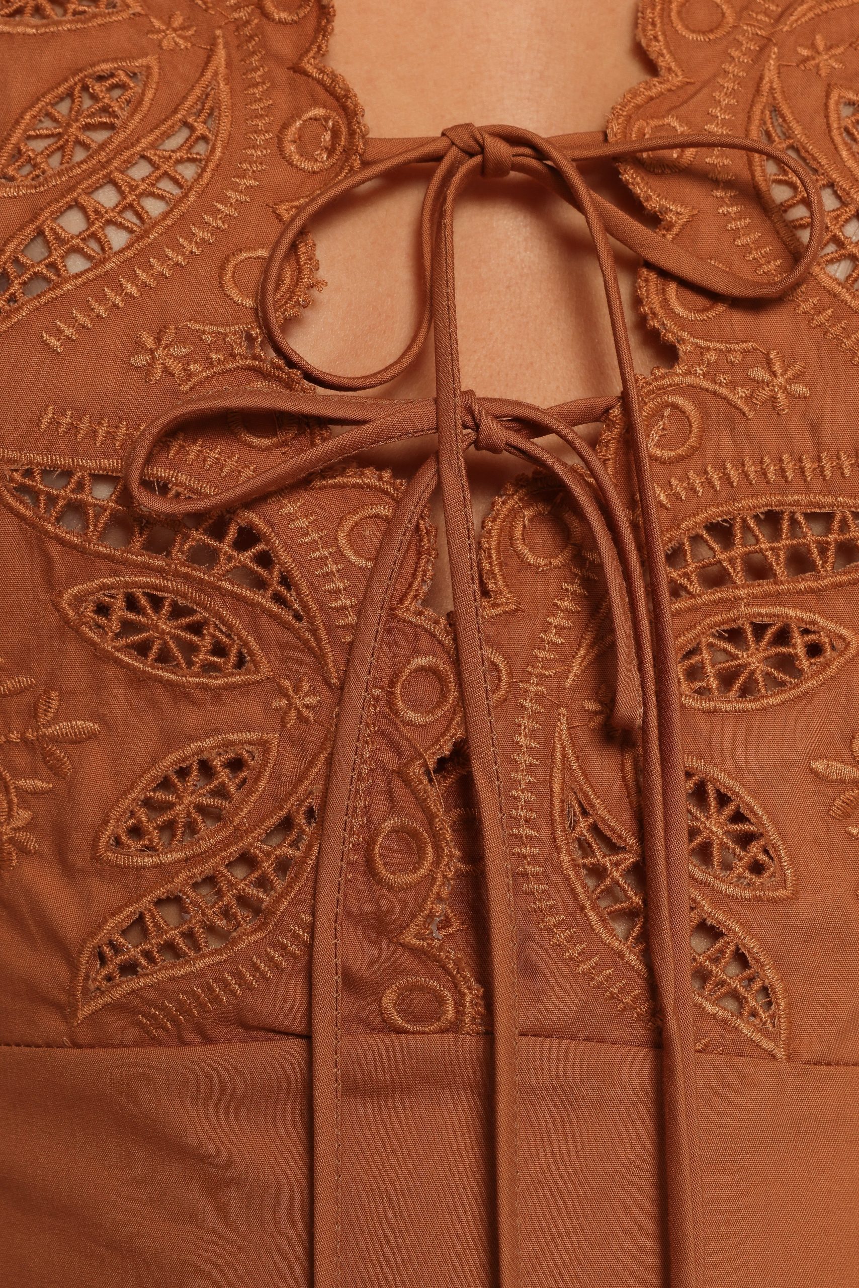 Rhodes Mini Dress - Brown - Image 7