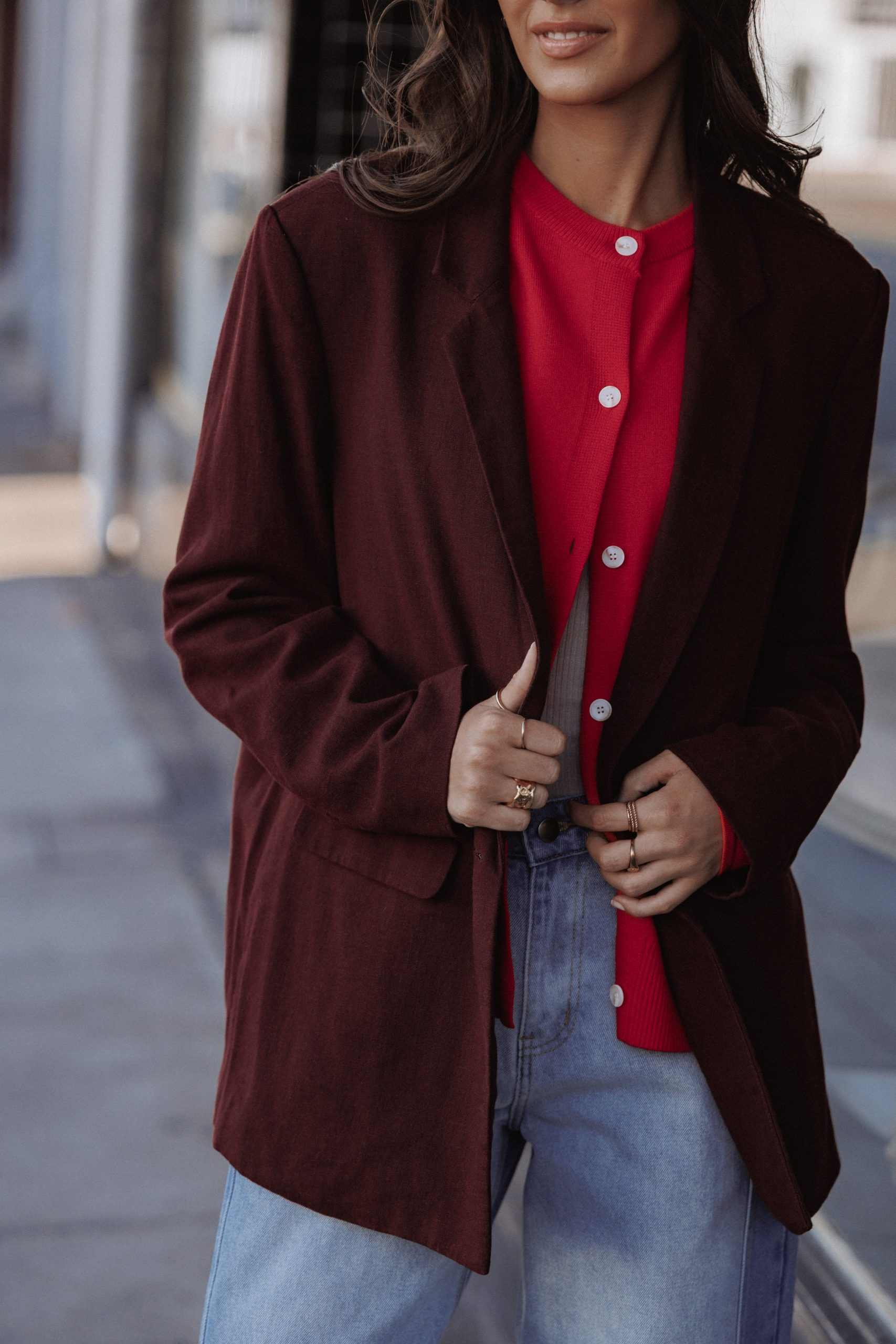 Rhodes Oversized Blazer - Espresso - Image 10