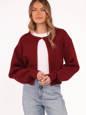 Ripley Knit Cardigan - Berry