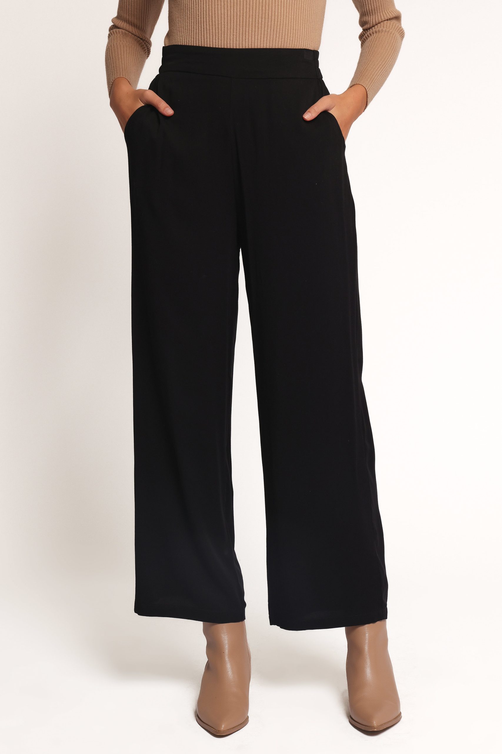 Rissa Wide Leg Pant - Black - Image 2