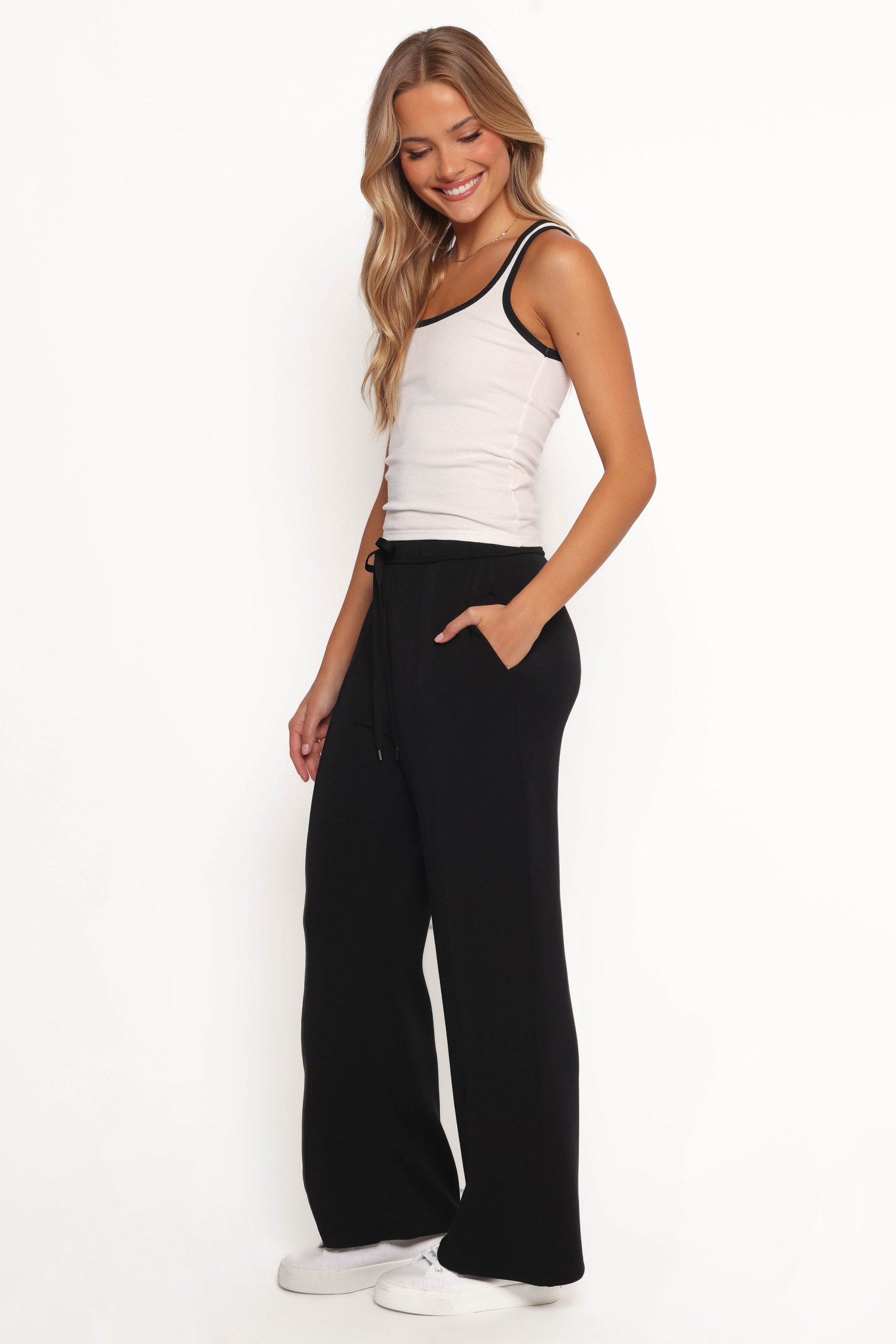 Romy Soft Pants - Black - Image 3