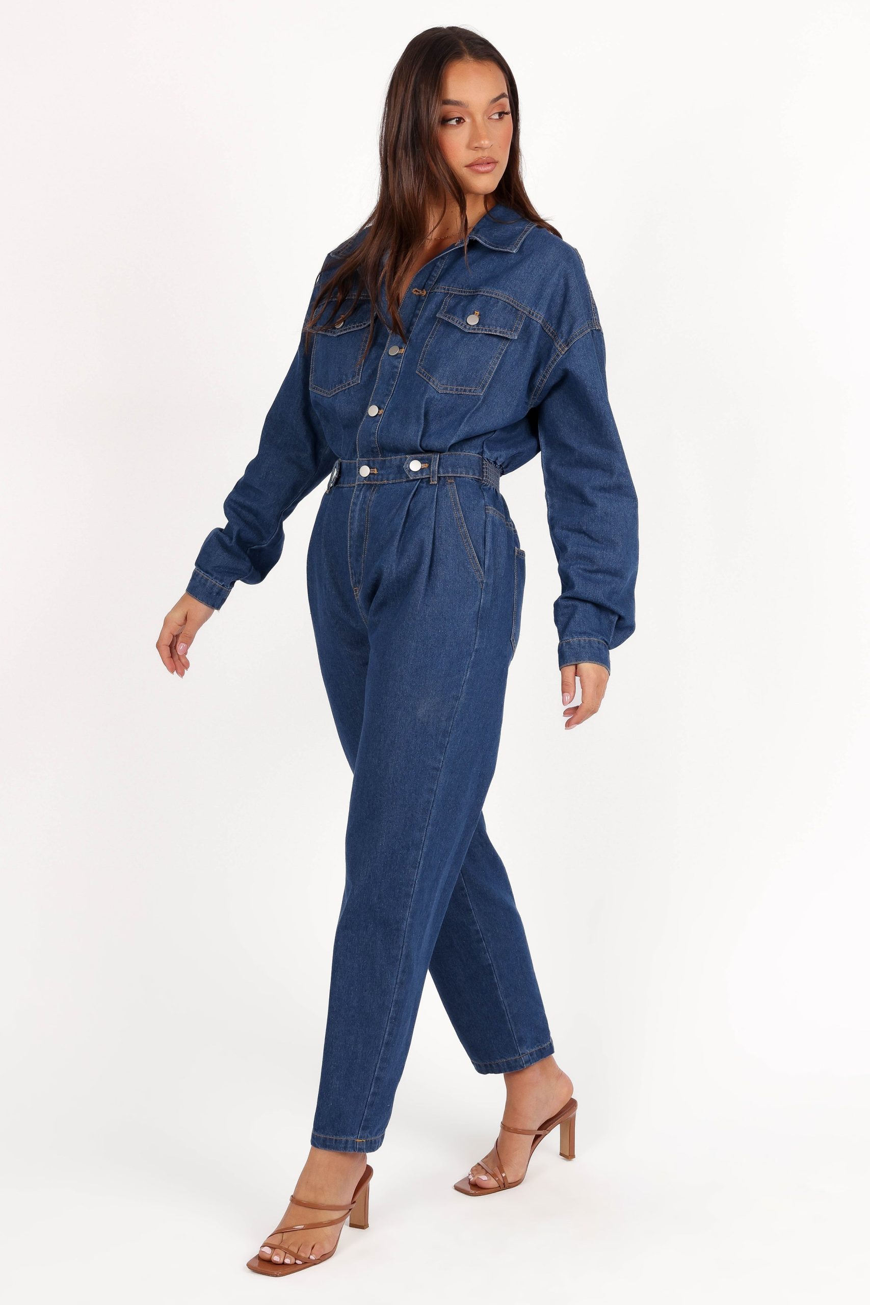 Rosa Denim Jumpsuit - Dark Denim - Image 3