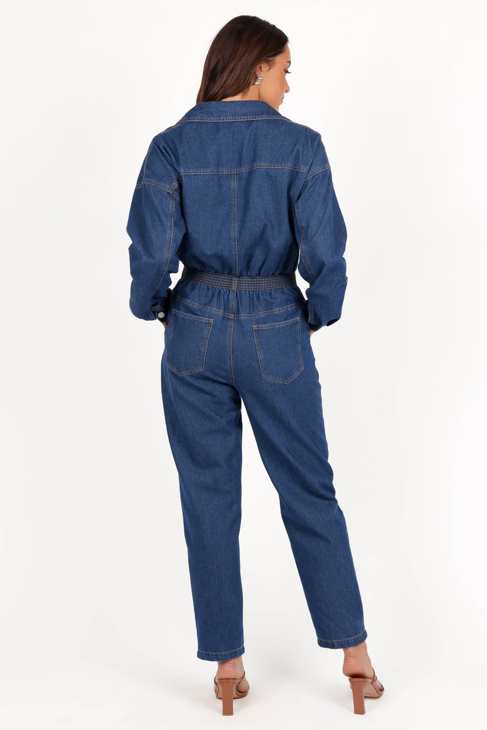 Rosa Denim Jumpsuit - Dark Denim - Image 5