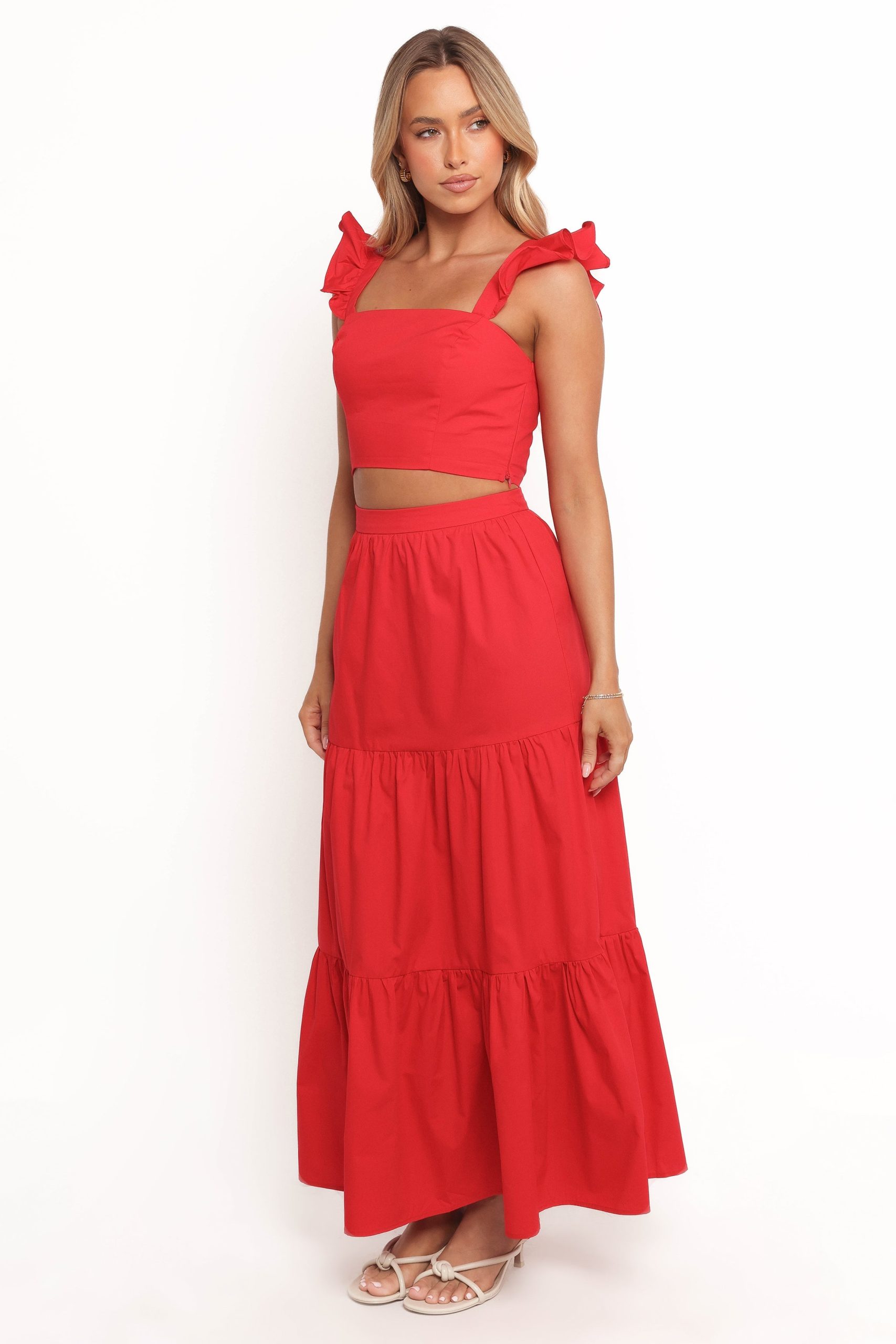 Roxia Skirt Set - Red - Image 3