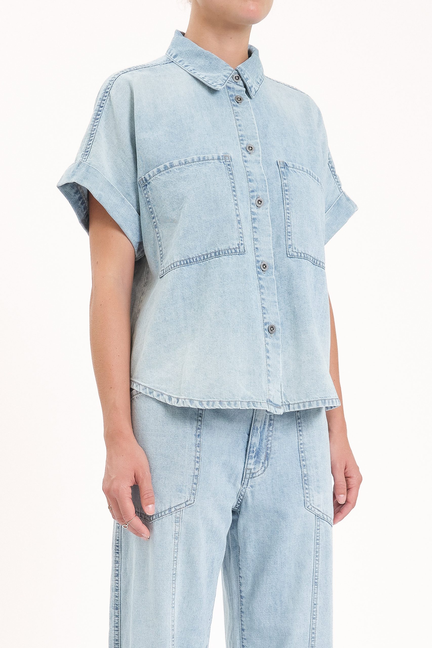 Shore Button Front Shirt - Wild Card - Image 2