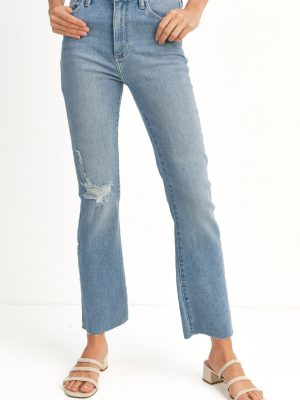 Just Black Distressed Slim Leg Jean - Medium