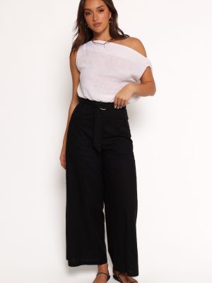 Sadie Wide Leg Pant - Black
