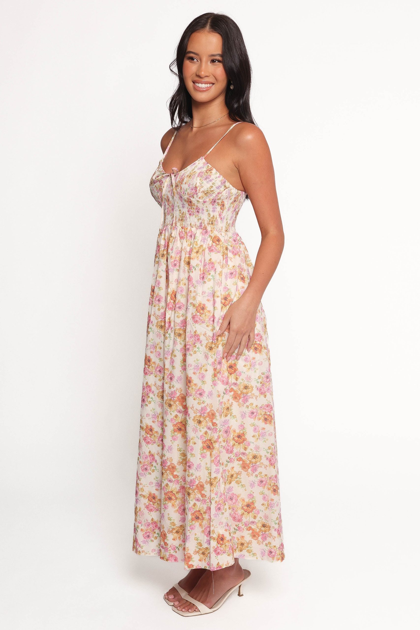 Salaca Maxi Dress - Pink/Orange - Image 3