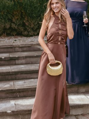 Norva Maxi Dress - Brown
