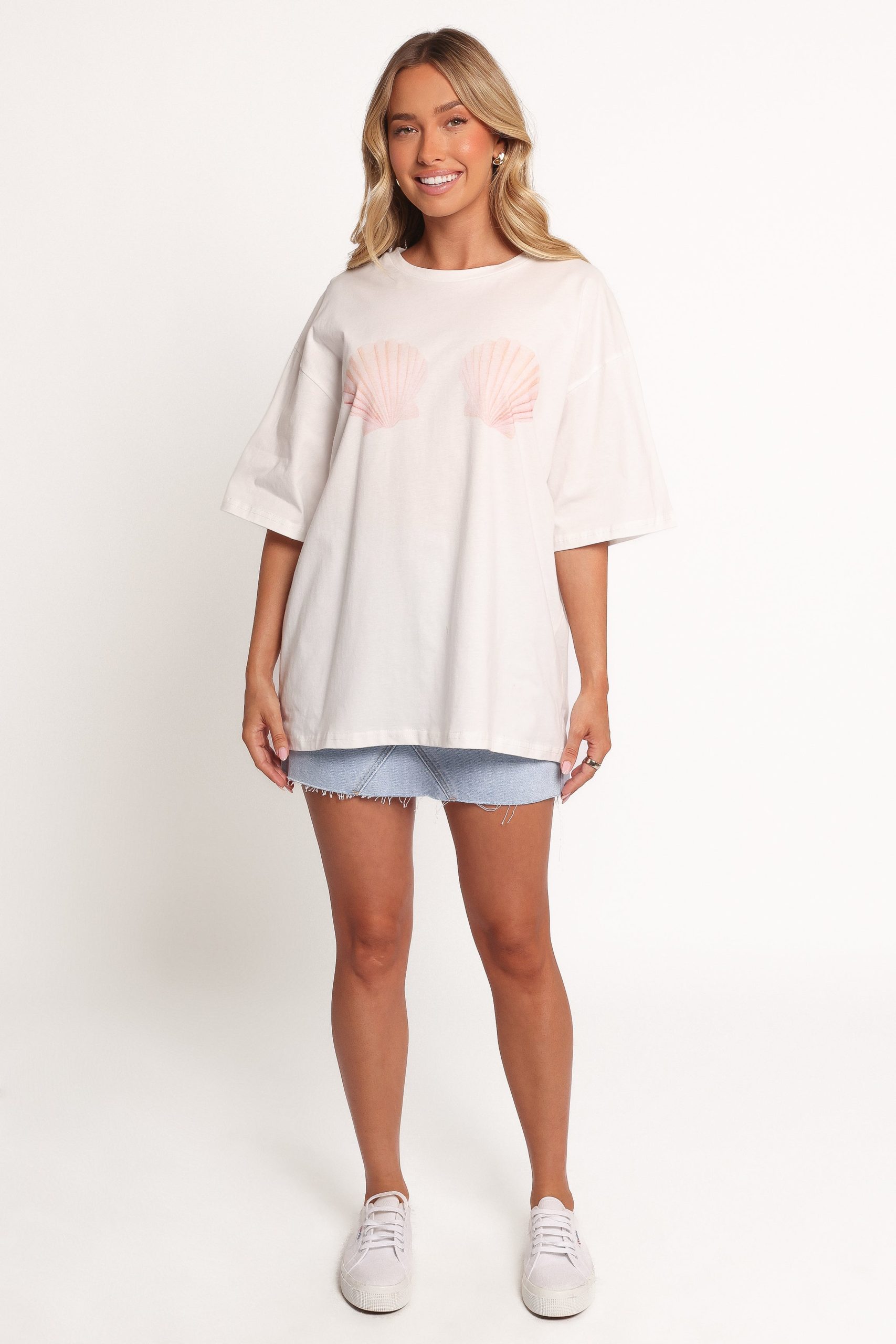 Sammie Graphic Tee - White - Image 3