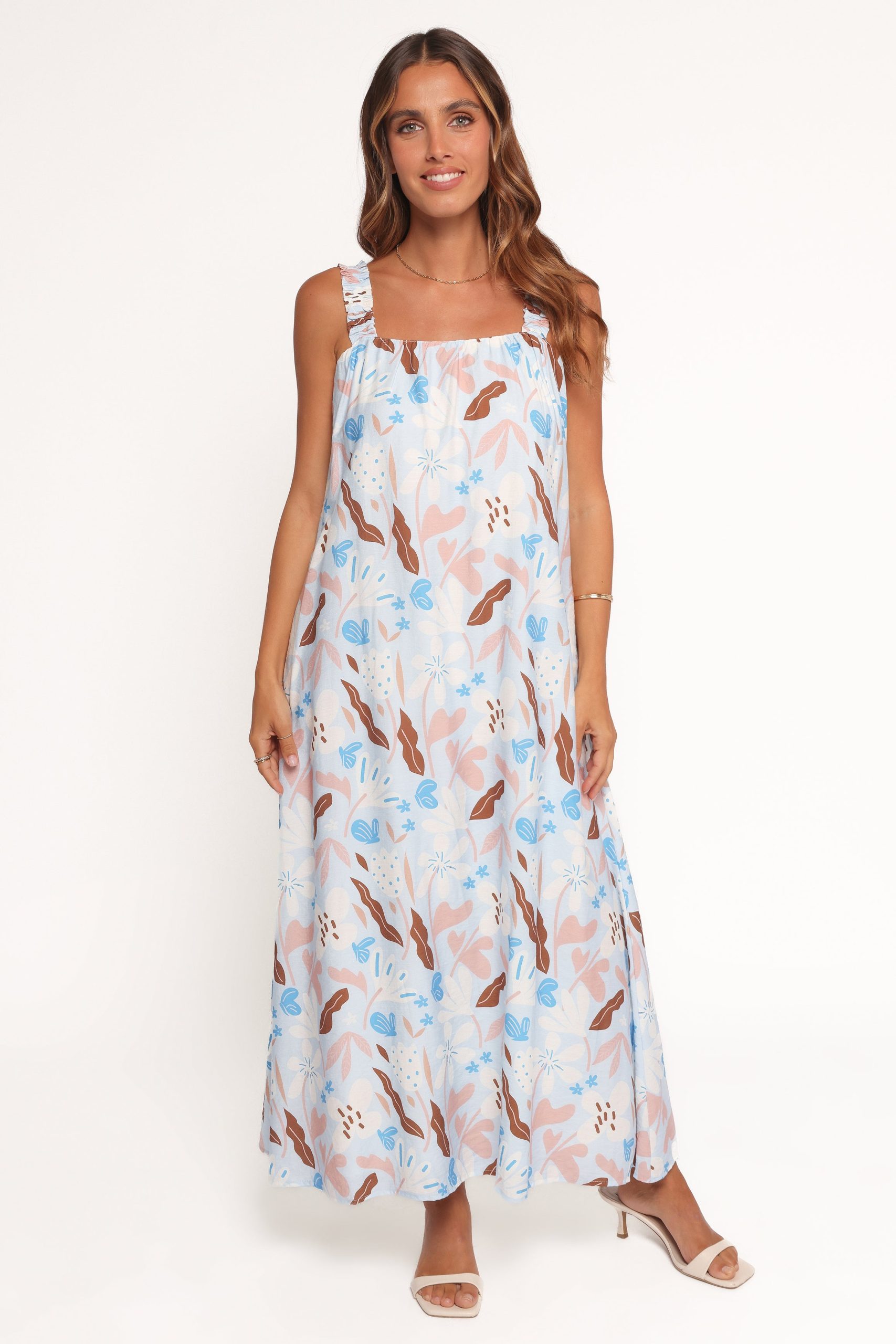 Sanders Maxi Dress - Blue Floral - Image 2