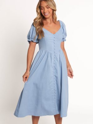 Serenade Midi Dress - Blue