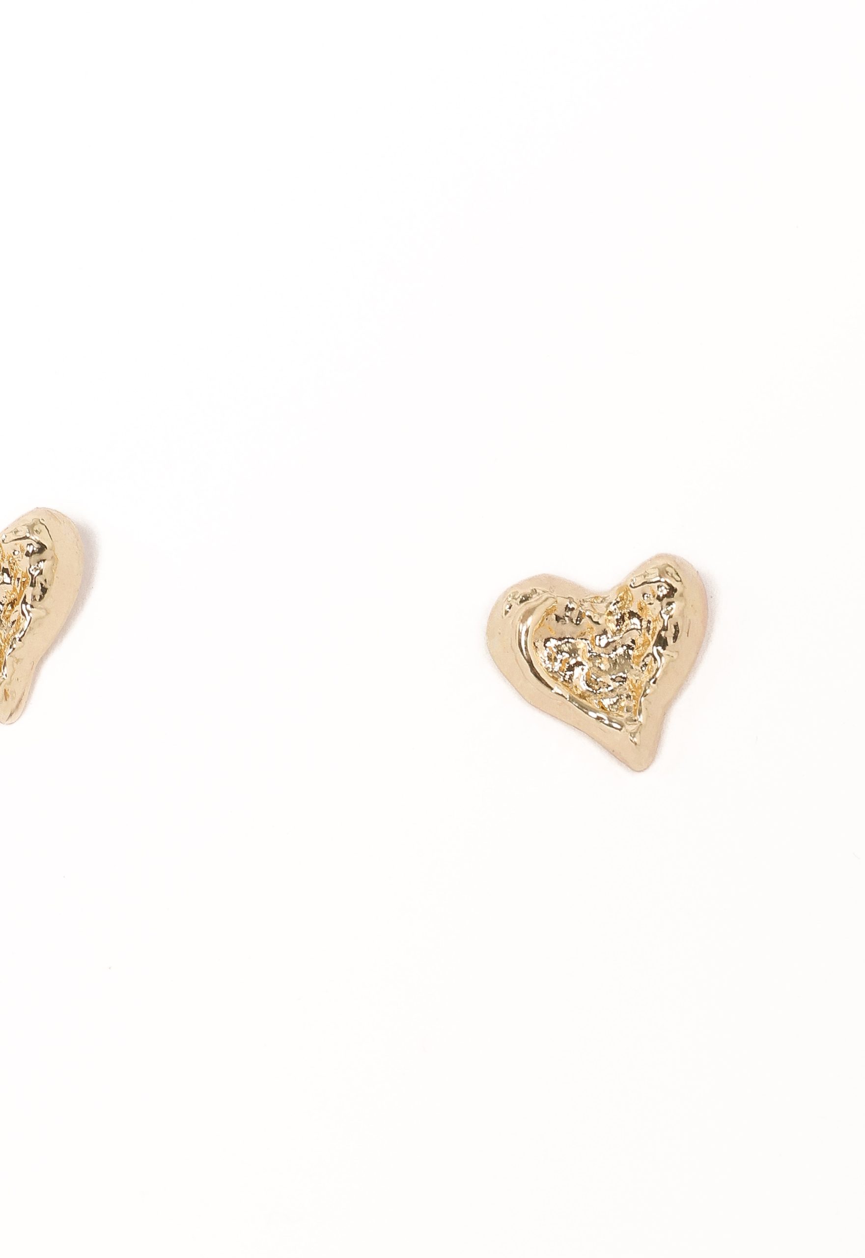 Shanice Heart Earrings - Gold - Image 3