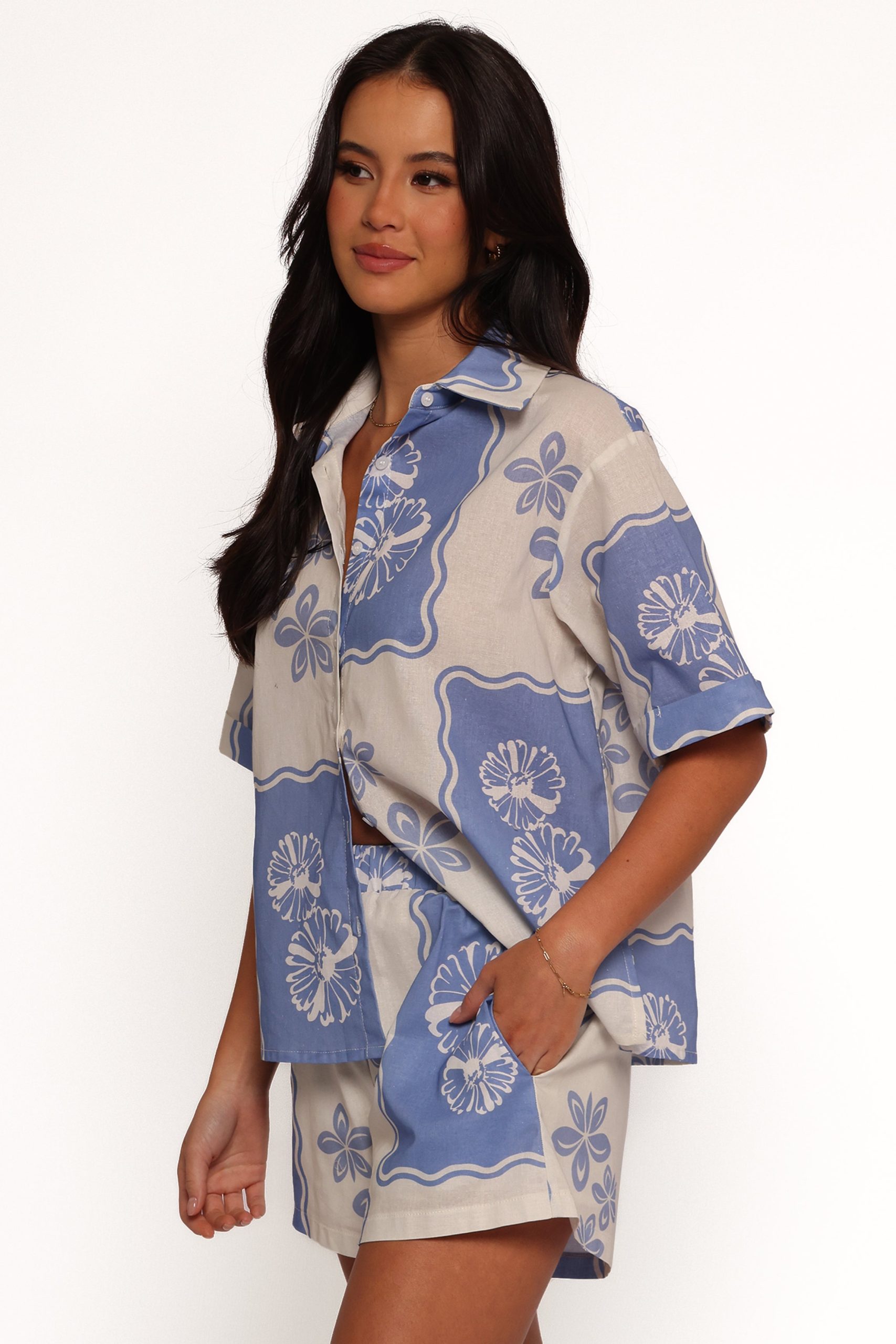 Shellie Shorts - Blue Dahlia - Image 5