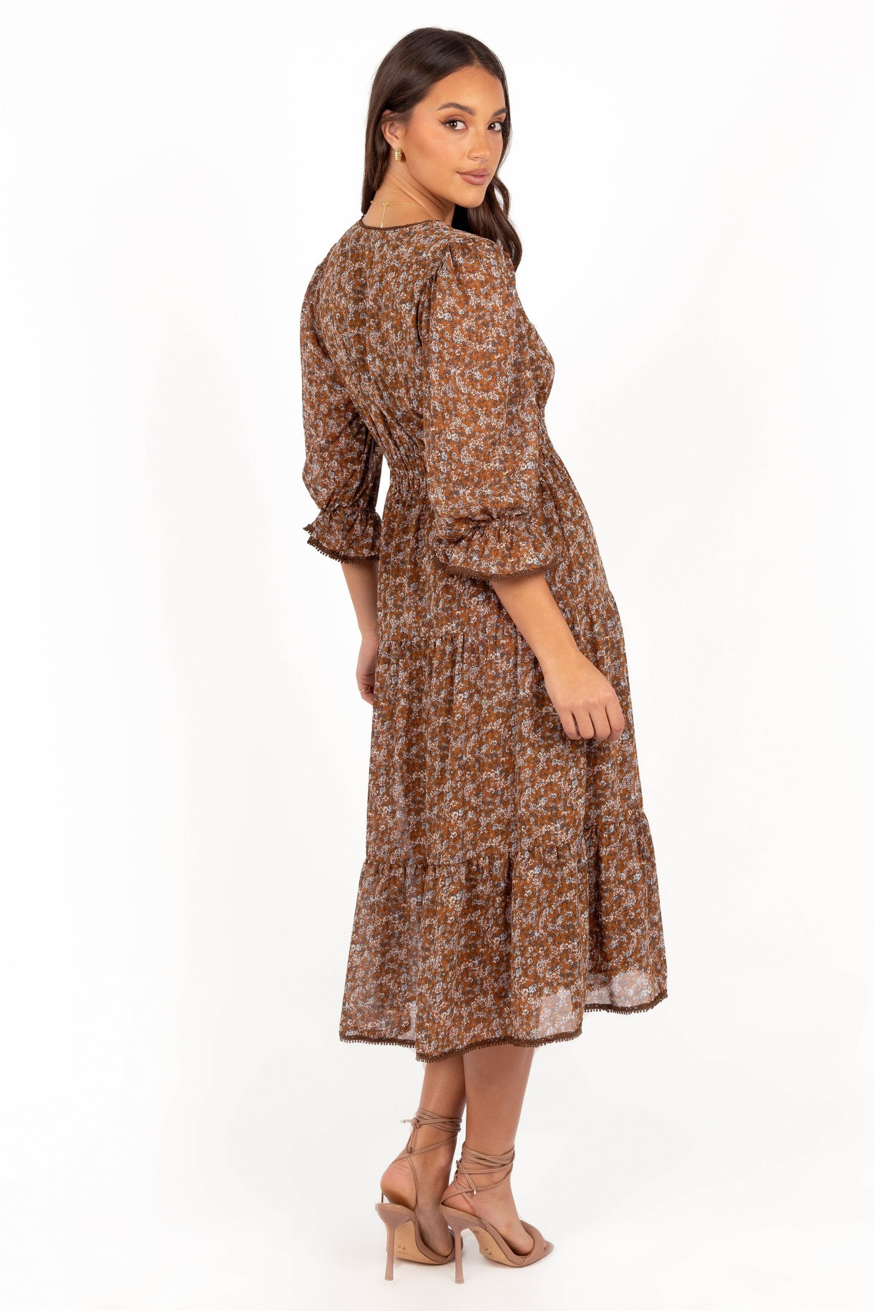 Simone Midi Dress - Camel - Image 6