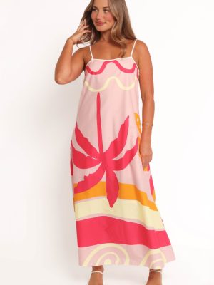 Sofia Maxi Dress - Pink Palm