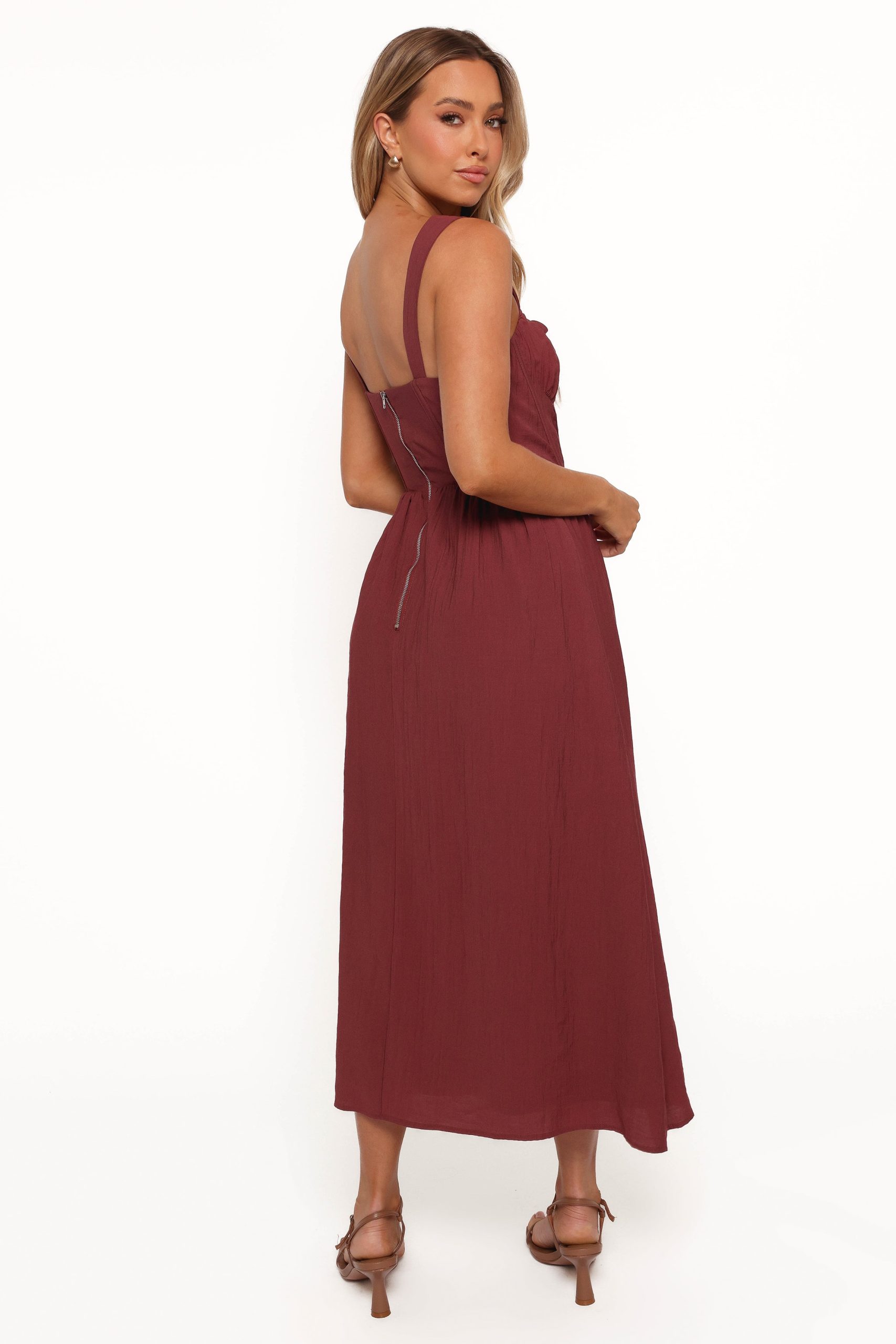 Sofie Midi Dress - Brick - Image 7
