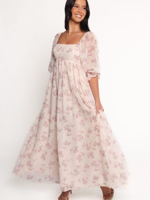 Sonnet Maxi Dress - Pink Floral